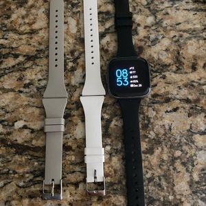 Fitbit Versa 2 Smartwatch (small bands and charger included)